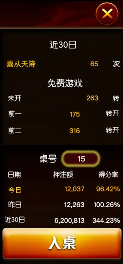 魔龍傳奇機台選擇畫面1