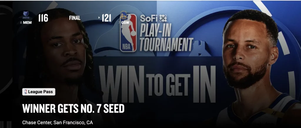 勇士以121-116贏灰熊進入季後賽